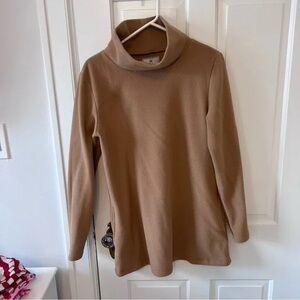 Dudley Stephens Camel Cowl Neck Sweater